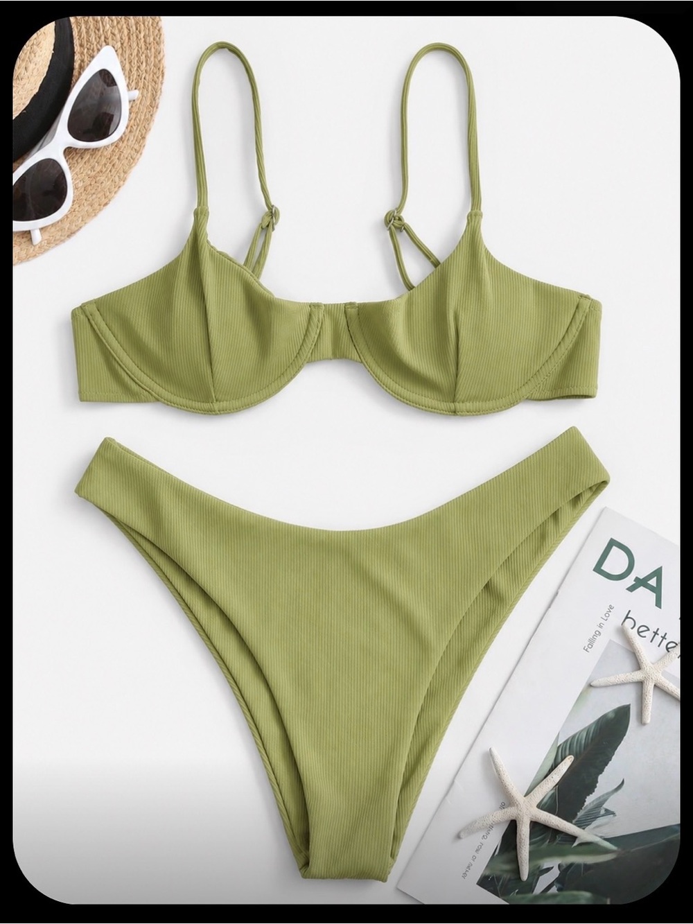 Zaful Mint Green Swimwear